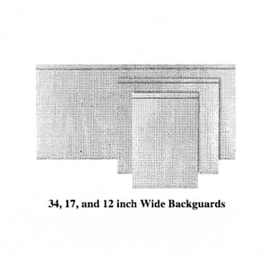 Garland M24DDBG Master Series Backguard/Flue Riser, 34 1/2"H x 24"W, Stainless Steel