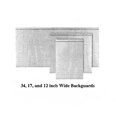 Garland M34LPBG Master Series Low Profile Backguard/Flue Riser, 10