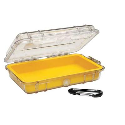 PELICAN 1040 Micro Case,Yellow,7-1/2"x5-1/16"x2-1/8"