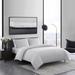 Vera Wang Simple Dot 100% Cotton Grey Duvet Cover & Sham Set