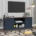 64 in. With Dark Drift Wood Desktop TV Stand for TVs up to 70 in. - 64 inches in width