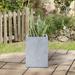 Williston Forge Fugate Planter Box Composite/Fiberglass/Concrete in Gray | 16" H x 11" W x 11" D | Wayfair AAFC7884F1844734BC7B385680A9A02C