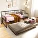 Latitude Run® Twin Daybed Metal in Black | 38 H x 39 W x 77 D in | Wayfair 9D8F4593D3954837A211A1BB48CC5D9F