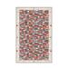 Blue/Brown 63 x 0.31 in Area Rug - East Urban Home Ayios Moroccan Machine Made Tufted Area Rug in Red/Brown/Blue | 63 W x 0.31 D in | Wayfair