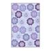 Purple/Red Rectangle 3'3" x 6'7" Area Rug - East Urban Home Floral Machine Made Flatweave Area Rug in 79.0 x 39.0 x 0.31 in blue/indigo | Wayfair