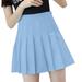 Noarlalf Dresses Women s Fashion High Waist Pleated Mini Skirt Slim Waist Casual Tennis Skirt Womens Dresses