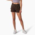 Dickies Women's Carpenter Shorts, 3" - Chocolate Brown Size 30 (FRR50)