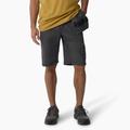 Dickies Men's Flex Temp-Iq® 365 Regular Fit Tech Duck Shorts, 11" - Rinsed Slate Size 38 (TS2026)