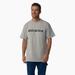 Dickies Men's Short Sleeve Wordmark Graphic T-Shirt - Heather Gray Size (WS22B)