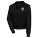 Women's Antigua Black Los Angeles Rams Point Pullover Hoodie