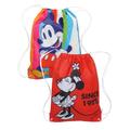 Disney Accessories | Disney Mickey & Minnie Mouse 2-Piece Non Woven Drawstring Sling Bag Stripes Set | Color: White | Size: Osbb