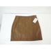 Free People Skirts | Free People Nw0t Wm 6 Chestnut Brown Faux Leather Mini Skirt | Color: Brown | Size: 6