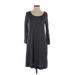 Gap Casual Dress - Midi: Gray Marled Dresses - Women's Size Small