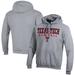 Men's Champion Gray Texas Tech Red Raiders Baseball Stack Powerblend Pullover Hoodie