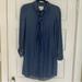 Kate Spade Dresses | Kate Spade Long Sleeve Button Down Dress | Color: Blue | Size: 4