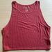 American Eagle Outfitters Tops | American Eagle Outfitters Soft And Sexy Ribbed Crop Top | Color: Pink | Size: L