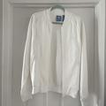 Adidas Jackets & Coats | Adidas White Bomber Sports Jacket Men’s Small | Color: White | Size: S