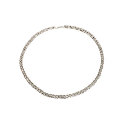 Edelstahlkette URBAN CLASSICS "Urban Classics Unisex Necklace With Stones", silber, Halsketten, Damen, one size Image