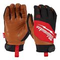 Milwaukee Men's 4932471914 Milwaukee Hybrid Leather Gloves Cut Resistant Sizes M 8 L 9 XL 10 2XL 11 XL , Red, XL Pack of 1 UK