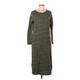 Old Navy Casual Dress - Sweater Dress: Green Marled Dresses - Women's Size Medium