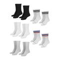 Freizeitsocken URBAN CLASSICS "Accessoires Sporty Socks 10-Pack" Gr. 47-50, bunt (black, white, grey, navy) Herren Socken Multipacks