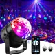 Projecteur laser RVB rotatif activé par le son lumière de scène USB boule magique mini lampe