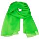 Plain Bright Green Chiffon Scarf