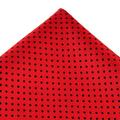 Red & Black Polka Dot Pocket Square Handkerchief