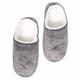 Memory Foam Grey Slippers - 7/8 - TJ Hughes