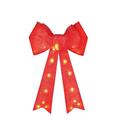 Christmas Workshop Bow 50cm with 25 Warm White Lights - Red | TJ Hughes