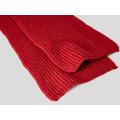 Benetton, Pure Virgin Wool Scarf, taglia OS, Burgundy, Men