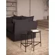 M&S X Fired Earth Charcoal Nest of Tables - Black Mix, Black Mix