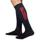 Addicted Fetish Knee Socks - Black - Red L/XL