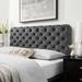 Lizzy Tufted Queen Performance Velvet Headboard