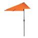 9ft Half Round Patio Umbrella with Easy Crank by Pure Garden, Base Not Included