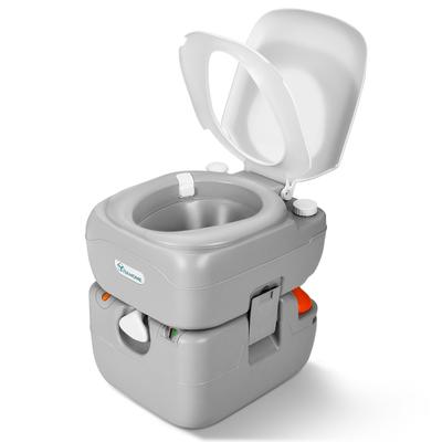 Portable Toilet 5.8 Gallon Travel RV Potty Grey