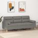 vidaXL Sofa Sectional Couch with Pillows and Cushions for Living Room Fabric