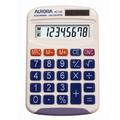 Aurora Pocket Handheld Calculator 8 Digit Display & Dual Power (HC133)