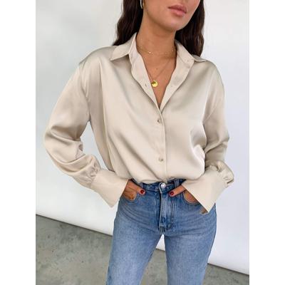 Naomi Relaxed Shirt - Taupe