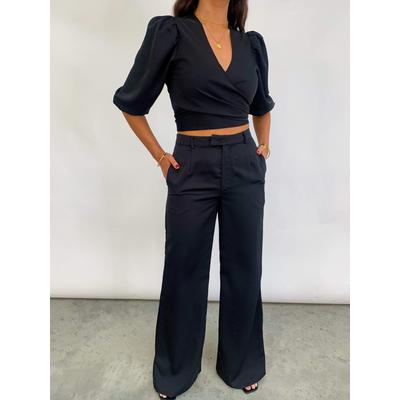 Jamie Straight Leg Trouser - Black