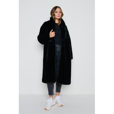 Bailee Faux Fur Coat - Black