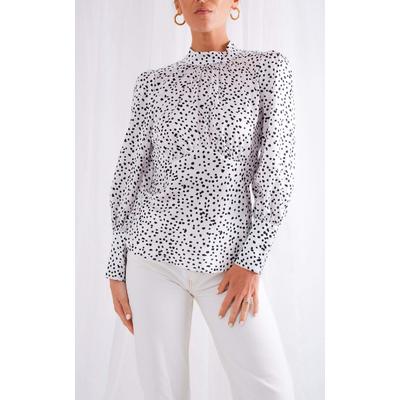 Dakota Backless Blouse - Polkadot