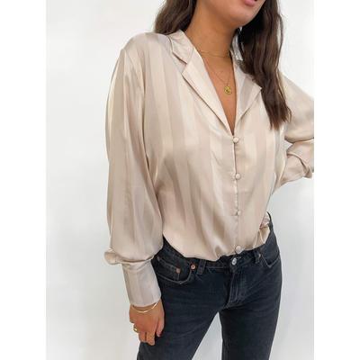 Bronte Button Blouse - Champagne