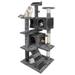 YouLoveIt 53 Cat Tree Tower Multi-Level Cat Tree Tower with Cat Scratching Post Stand House Furniture Kitty Activity Tree Center for Indoor Cats Pets