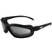 Global Vision Warriorz Wraparound Padded Safety Motorcycle Sunglasses ANSI Z87.1 Black Frame Glasses w/Double-Sided Anti-Fog Flash Mirror Lenses Great on Small to Medium Size Faces