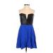 Mason Cocktail Dress - A-Line: Blue Print Dresses - Women's Size 2