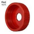 Rotary Tool Milling Cutter Woodworking Tools Shaping Blade Abrasive Disc Angle Grinder Carving Wood Grinding Wheel RED 16X75