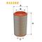 WIX FILTERS Luftfilter Universal 267mm für CHTC AUTO MAN 81.08405-0020 81.08405.0021 81.08405-0021 93236E