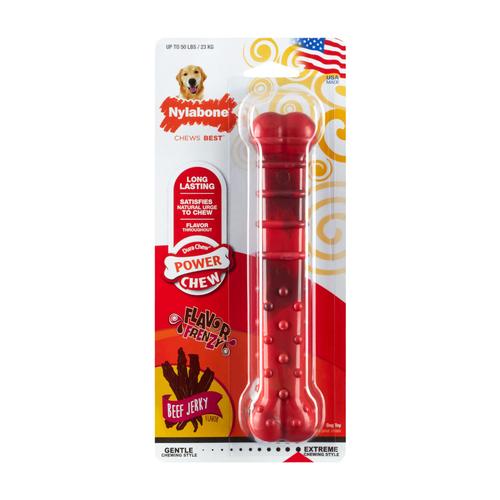 Nylabone Extreme Textured Dentaknochen mit Rind Jerky Geschmack Größe L Hund