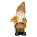 Moocorvic Beehive Garden Gnome Figurine Bright Yellow And Tan Polyresin Statue For Lawn O